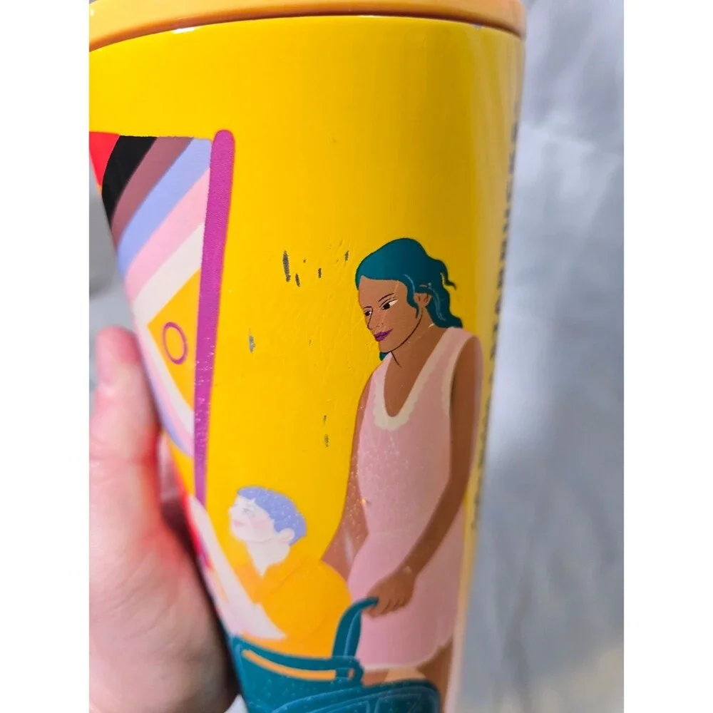 Starbucks X SOFIE BIRKIN LGBTQ+ Pride Rainbow Parade Cup Tumbler With Straw 24oz